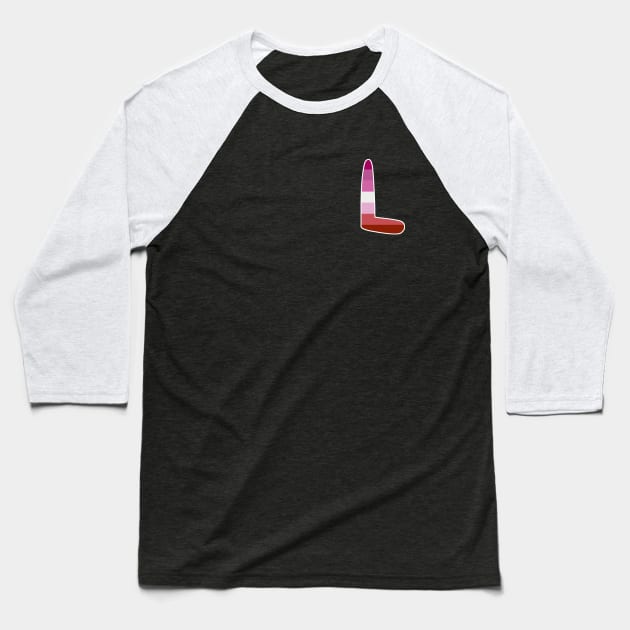 Lipstick Lesbian L Baseball T-Shirt by Skittzune